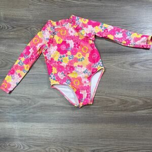 Betsey Johnson Toddler Girls Long Sleeve One Swimsuit – Size 2T